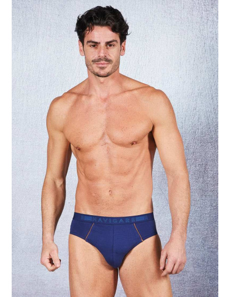 Gruppo 3 slip uomo moda in cotone elasticizzato Navigare 21301Z Gruppo 3 slip uomo moda in cotone elasticizzato Navigare 21301Z
