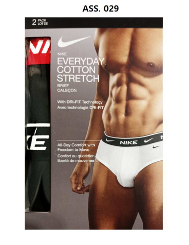 Gruppo 2 slip uomo in cotone elasticizzato Nike KE1084-029