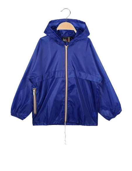 BOY'S K-WAY JACKET WITH HOOD SKY 8002/1 BOY'S K-WAY JACKET WITH HOOD SKY 8002/1