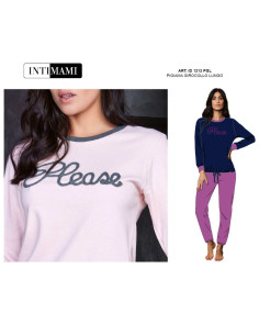 Women's warm cotton jersey pajamas Intimami ID1212 2