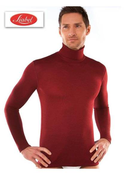 Men's mixed wool turtleneck shirt Liabel 5136-153