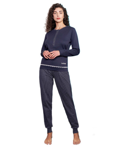 Pigiama donna in jersey di cotone caldo Renato Balestra RI609