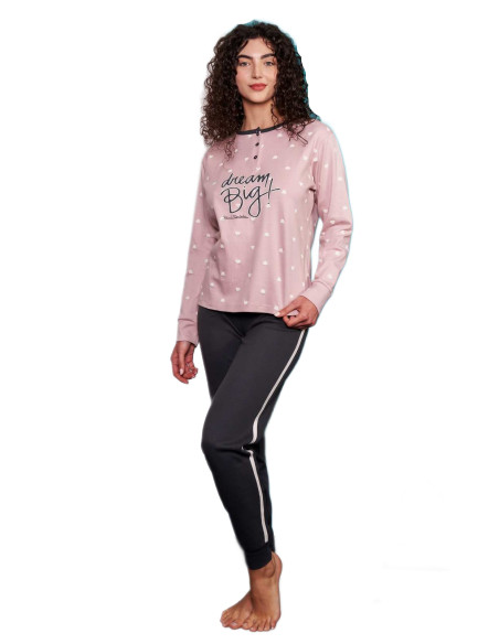 Pigiama donna in jersey di cotone caldo Renato Balestra RI613 Pigiama donna in jersey di cotone caldo Renato Balestra RI613