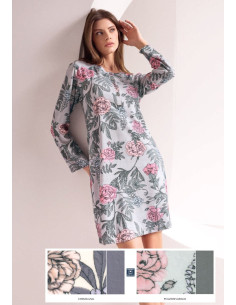 Women warm cotton jersey nightdress Infiore Apparel APP632086 2