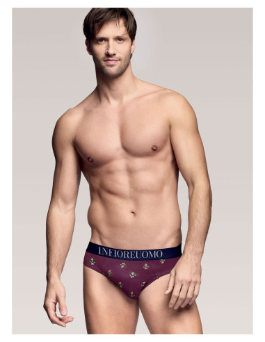 Gruppo 2 slip uomo moda in cotone elasticizzato Infiore Uomo msc0956