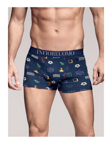 Gruppo 2 boxer uomo moda in cotone elasticizzato Infiore Uomo GLO0955