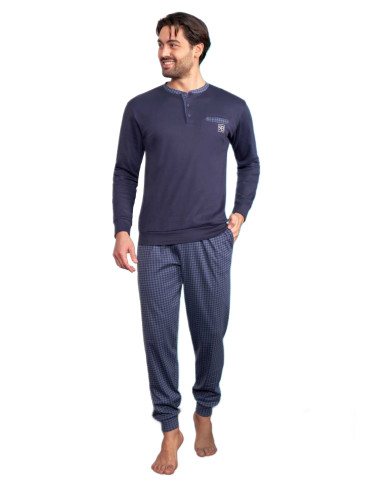 Men's warm cotton jersey pajamas Renato Balestra RI44