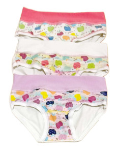 Group 6 stretch cotton girl briefs Kika 518/A
