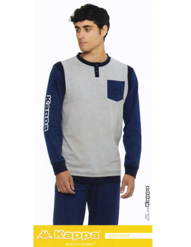 Pigiama uomo in jersey di cotone caldo Kappa KMW24629