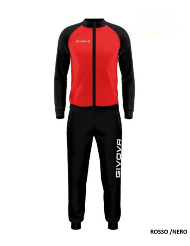 Men's plushed triacetate tracksuit with zip Givova CUBA TR034