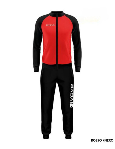 Men's plushed triacetate tracksuit with zip Givova CUBA TR034