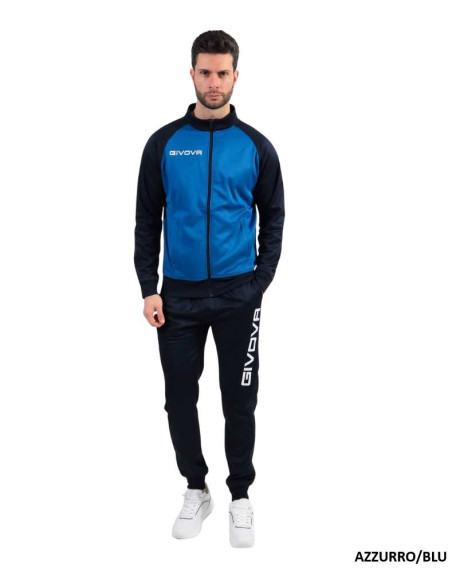 Men's plushed triacetate tracksuit with zip Givova CUBA TR034