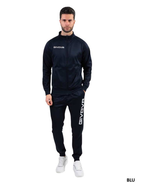 Men's plushed triacetate tracksuit with zip Givova CUBA TR034