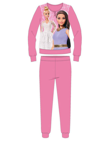 Girl warm cotton jersey pajamas Barbie BAR1510 Girl warm cotton jersey pajamas Barbie BAR1510