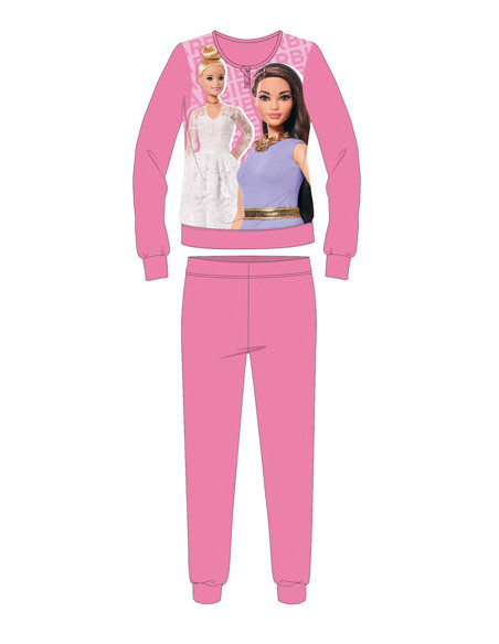 Girl warm cotton jersey pajamas Barbie BAR1510 Girl warm cotton jersey pajamas Barbie BAR1510