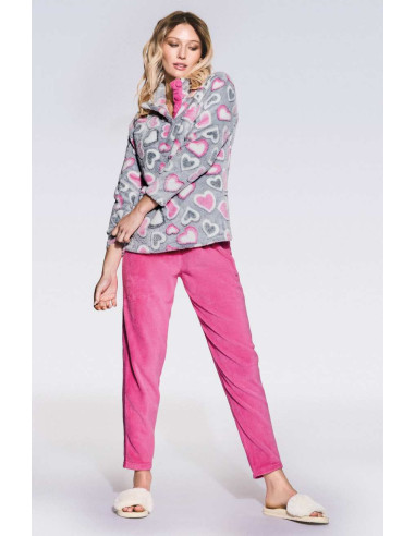 Pigiama donna in caldo pile coral Infiore Lovingyou LVY652019 Pigiama donna in caldo pile coral Infiore Lovingyou LVY652019