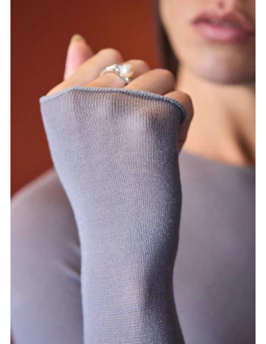 Maglia donna a manica lunga in cashmere ultralight Prisco Cash