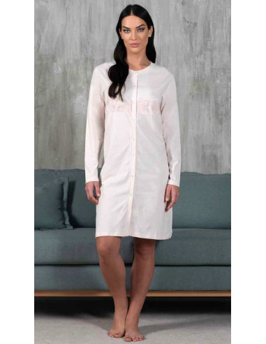 Camicia da notte clinica in jersey di cotone caldo Cippi 3181