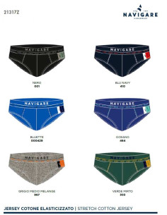 Gruppo 6 slip uomo in cotone elasticizzato Navigare 21317Z 2