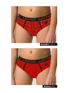 Stretch cotton boy briefs Red Lucky Lotto LS4265