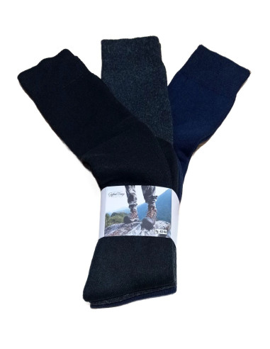 Men's long sock in warm cotton terry Goffredo Berenzi 1011 - 3 PAIRS