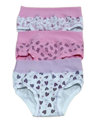 Gruppo 6 slip bambina in cotone elasticizzato Alvada B9506