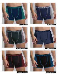 Group 6 men's stretch cotton boxer Lotto LB1337 2
