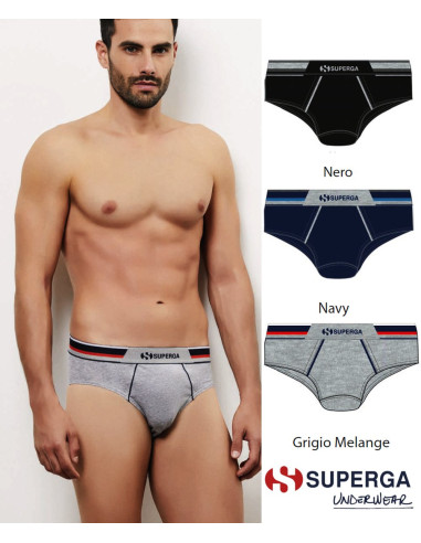 Gruppo 3 slip uomo in cotone elasticizzato Superga 352
