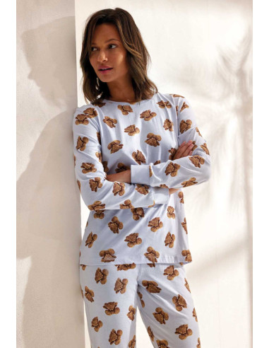 Pigiama donna in jersey di cotone Enrico Coveri EP5247