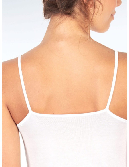 Canottiera donna spallina stretta in filo di Scozia Egi 127 SS