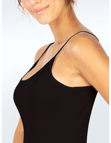 Canottiera donna spallina stretta in filo di Scozia Egi 127 SS