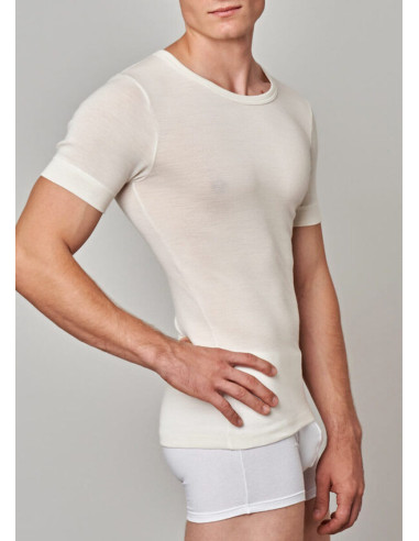 Maglia uomo a maniche corte in misto lana Gicipi art. 41MM