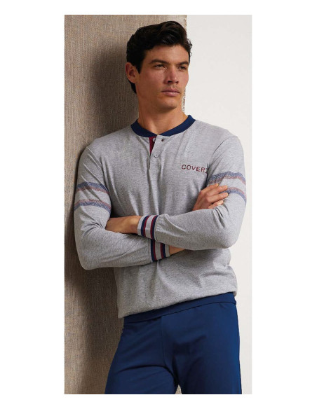 Men's cotton jersey pajamas Enrico Coveri EP1150 Men's cotton jersey pajamas Enrico Coveri EP1150