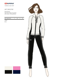 Women's cotton tracksuit with zip Superga 25700
