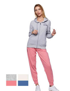 Tuta donna primaverile in cotone garzato con zip Superga 25707