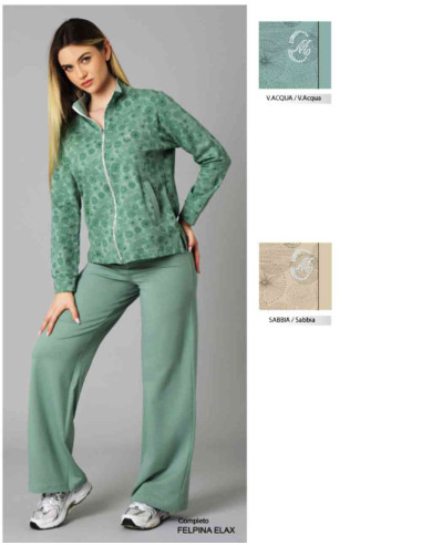 Tuta donna primaverile in cotone garzato Coveri DF4243