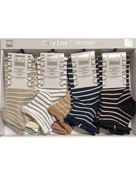 Calzino corto donna smollato in cotone elasticizzato Coveri Easy 26