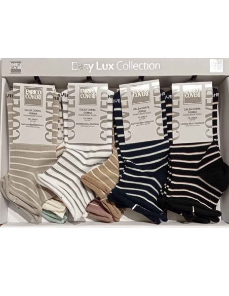 Women's loosened stretch cotton short socks Coveri Easy 26 Women's loosened stretch cotton short socks Coveri Easy 26