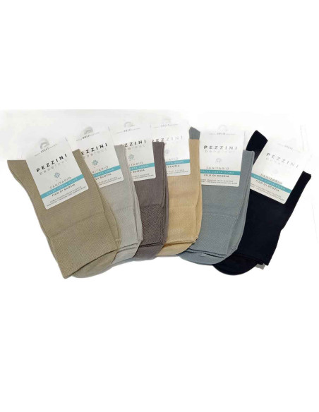 Group of 6 men's Scotland yarn sanital short socks Pezzini UCZ-750C Group of 6 men's Scotland yarn sanital short socks Pezzini UCZ-750C