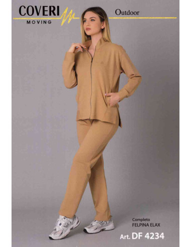 Tuta donna primaverile in cotone garzato Coveri DF4234