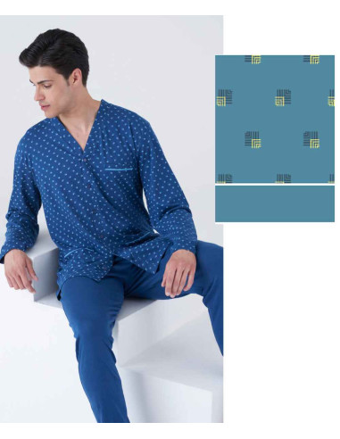 copy of Men's cotton jersey opened pajamas Karelpiu' KC8229