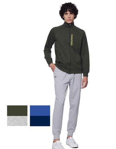Men's cotton tracksuit with zip Superga 25608