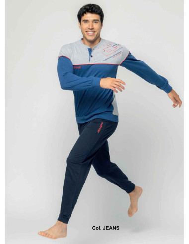 Men's seraph cotton jersey pajamas Lotto LP1173