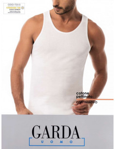 Men's wide shoulder cotton vest Garda art. 021