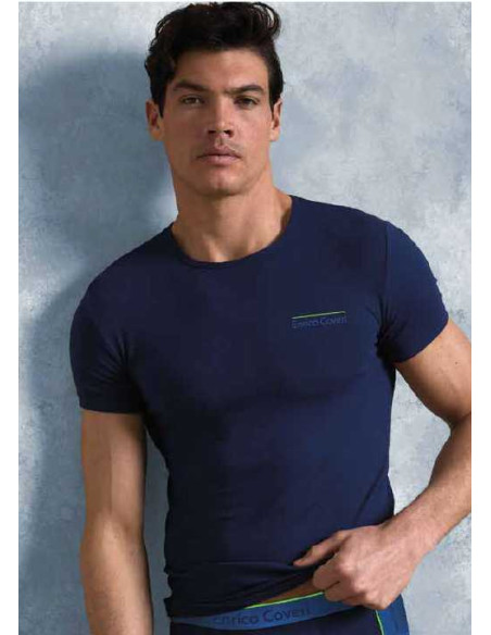 Completo uomo con t-shirt e boxer Enrico Coveri EC1289B Completo uomo con t-shirt e boxer Enrico Coveri EC1289B