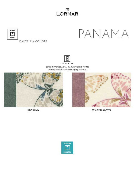 Woman patterned viscose jersey pajamas Lormar Panama PAN652684 Woman patterned viscose jersey pajamas Lormar Panama PAN652684