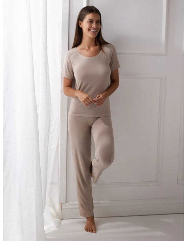 Pantalone donna lungo in micro modal Jadea 3189