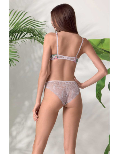 Coordinato con balconcino imbottito twin-bra e slip con pizzo Lormar Look 052799 Coordinato con balconcino imbottito twin-bra e slip con pizzo Lormar Look 052799