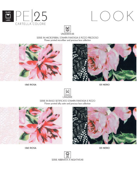 Coordinato con balconcino imbottito twin-bra e slip con pizzo Lormar Look 052799 Coordinato con balconcino imbottito twin-bra e slip con pizzo Lormar Look 052799