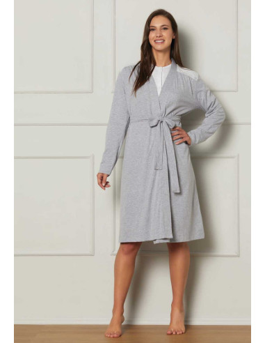 Vestaglia donna incrociata in jersey di cotone Cippi 3430
